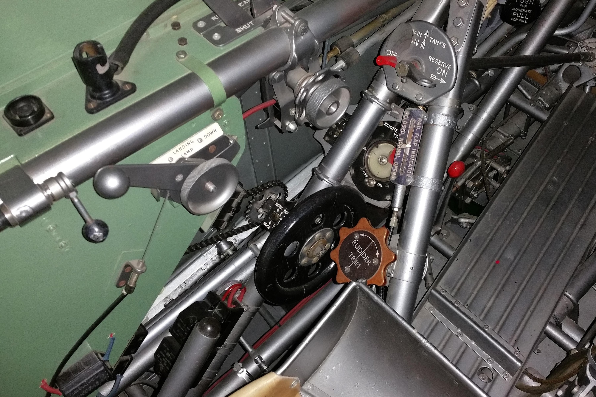 DAYTON, Ohio -- Hawker Hurricane cockpit in the Early Years Gallery at the National Museum of the United States Air Force. (U.S. Air Force photo)