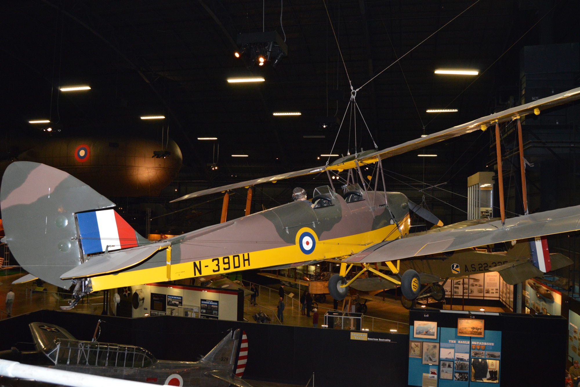 DAYTON, Ohio -- De Havilland DH 82A Tiger Moth in the Early Years Gallery at the National Museum of the United States Air Force. (U.S. Air Force photo)