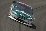 Dale Earnhardt Jr., driver of the No. 88 National Guard NASCAR racecar, takes a few practice laps at Kansas Speedway in preparation for the race June 5, 2011 in Kansas City, Kansas. Dale Jr. moves into third place in the Sprint Cup series points race after finishing in second place Sunday.