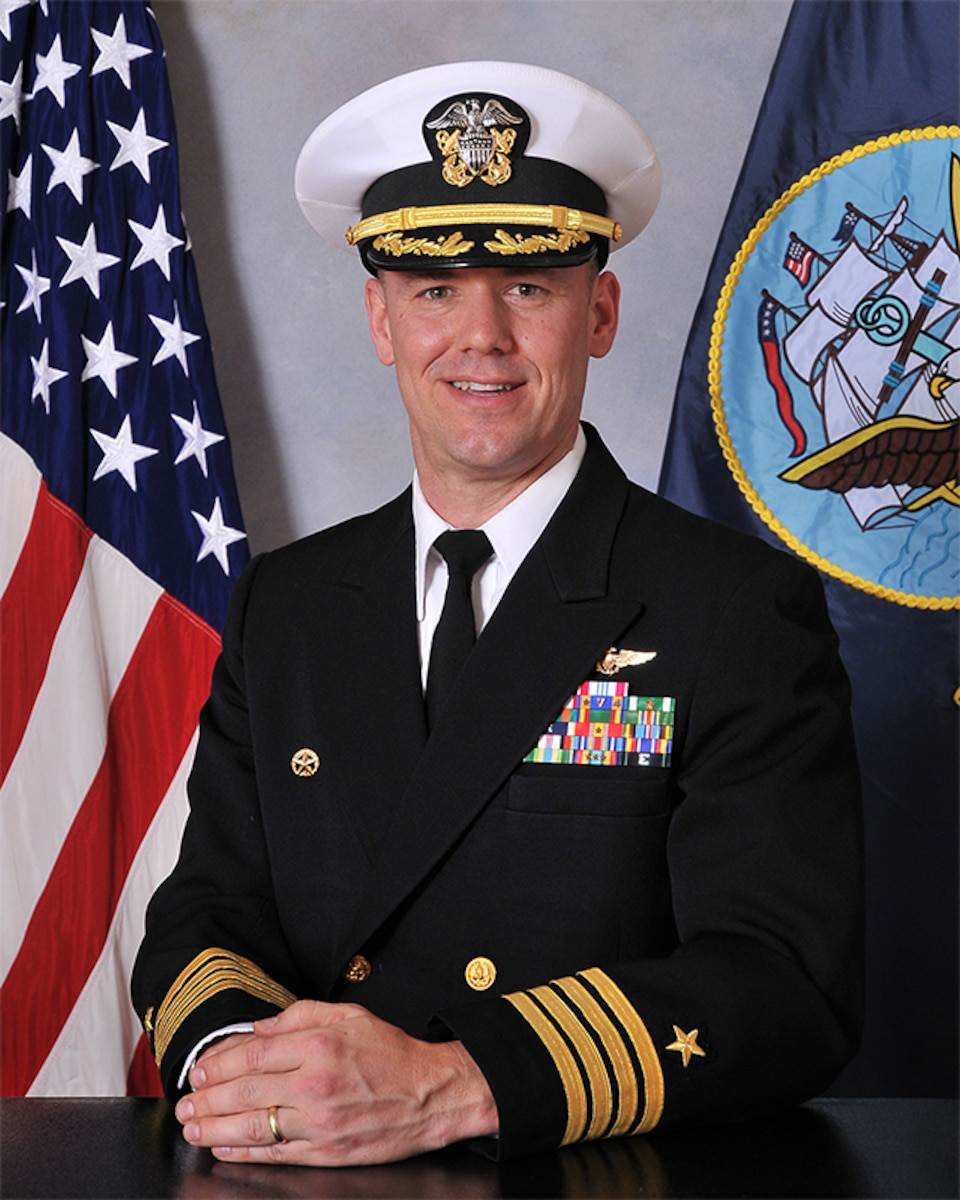 Official photo of USN Capt. Mark Weisgerber