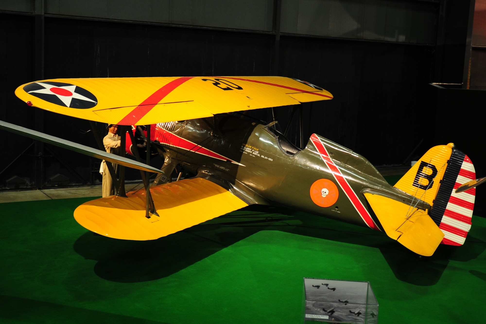 DAYTON, Ohio -- Boeing P-12E in the Early Years Gallery at the National Museum of the United States Air Force. (U.S. Air Force photo) 