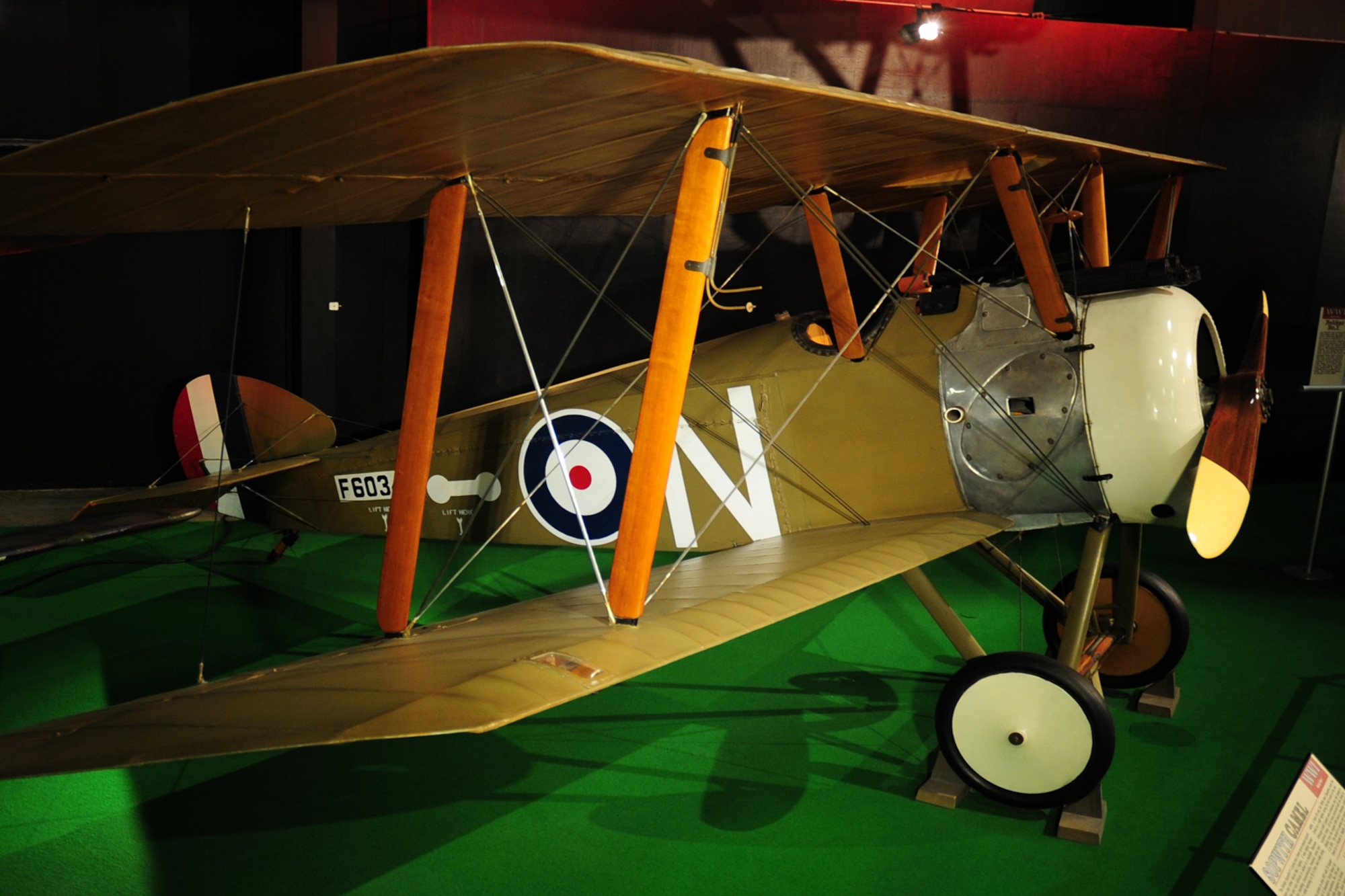 DAYTON, Ohio -- Sopwith Camel F.1 in the Early Years Gallery at the National Museum of the United States Air Force. (U.S. Air Force photo)