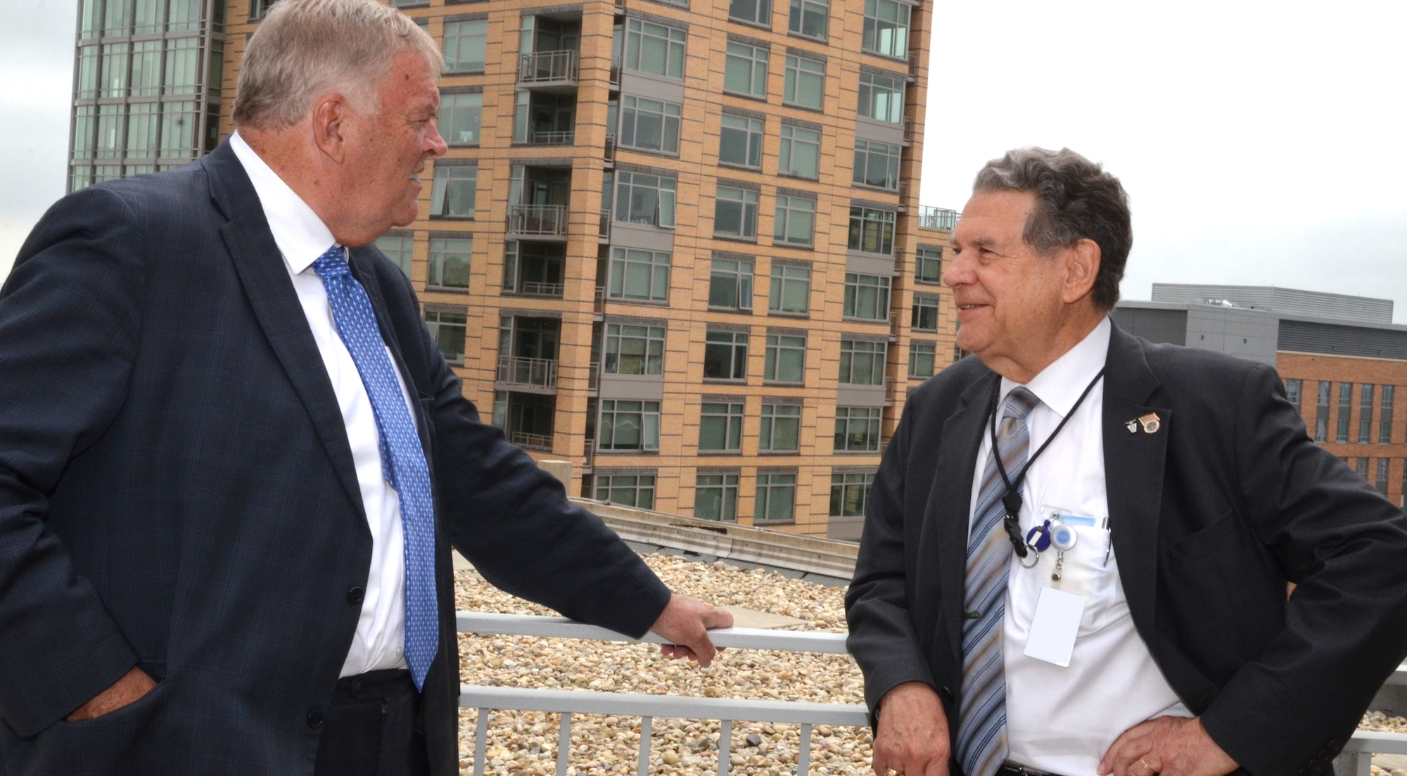 (L-R) Ambassador of Australia to the United States, The Honorable Kim Beazley and Dr. Thomas F. Christian, Director, Air Force Office of Scientific Research, both strong proponents of science and technology, attended the Enabling Technologies Technical Exchange Meeting, held May 11-14, 2015, Arlington, Va. (U.S. Air Force photo/Cory Jones)