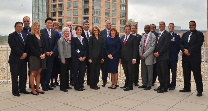The Enabling Technologies Technical Exchange Meeting, held May 11-14, 2015, Arlington, Va., brought together U.S. and Australian representatives from government and academia to discuss specific scientific areas of interest, where they could collaborate.  Specific scientific areas included:  Materials Science, Physics, and Human Performance/Biomedical Sciences. (U.S. Air Force photo/Cory Jones)