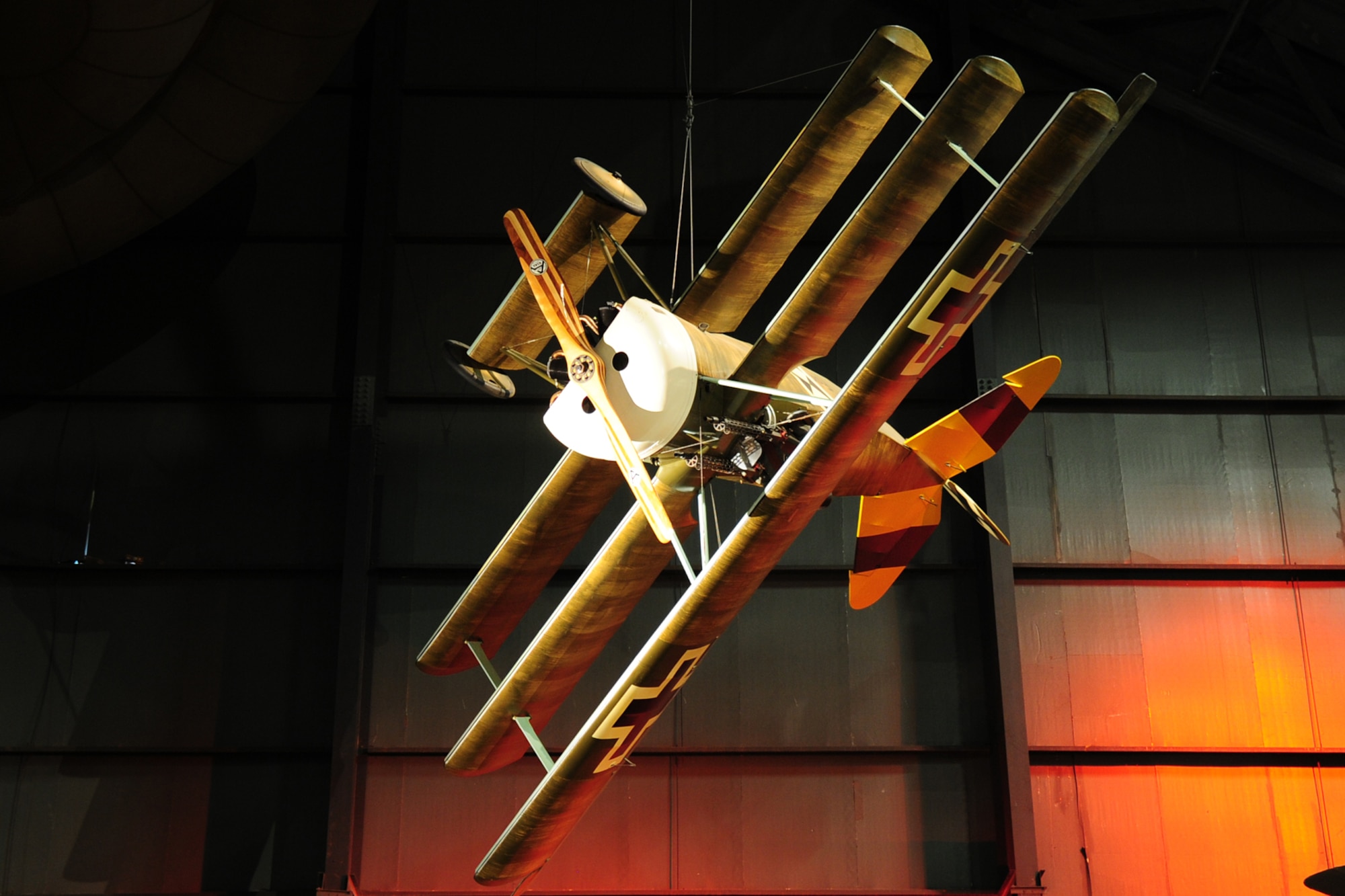 DAYTON, Ohio -- Fokker Dr. I in the Early Years Gallery at the National Museum of the United States Air Force. (U.S. Air Force photo) 