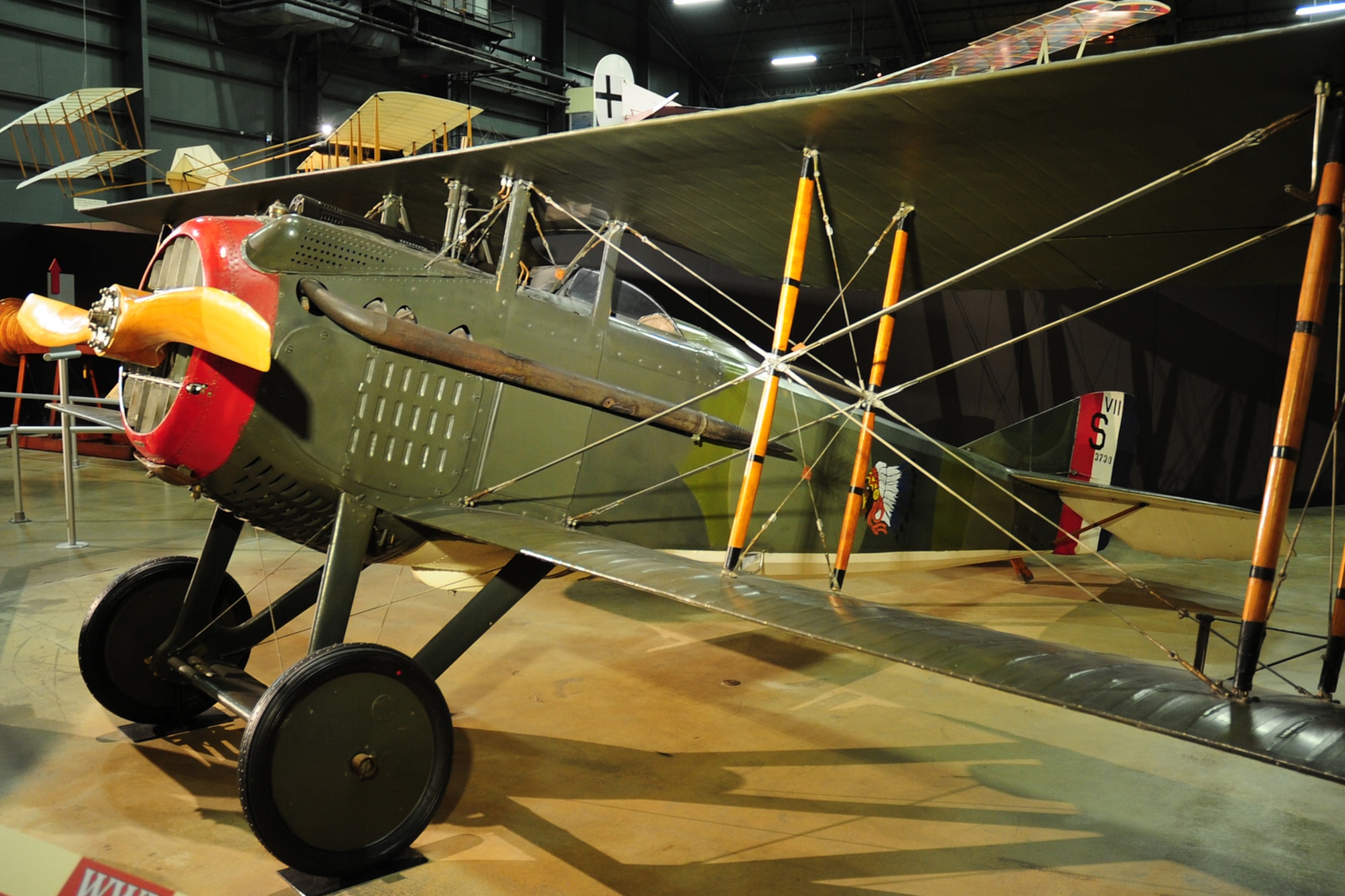 DAYTON, Ohio -- SPAD VII in the Early Years Gallery at the National Museum of the United States Air Force. (U.S. Air Force photo)