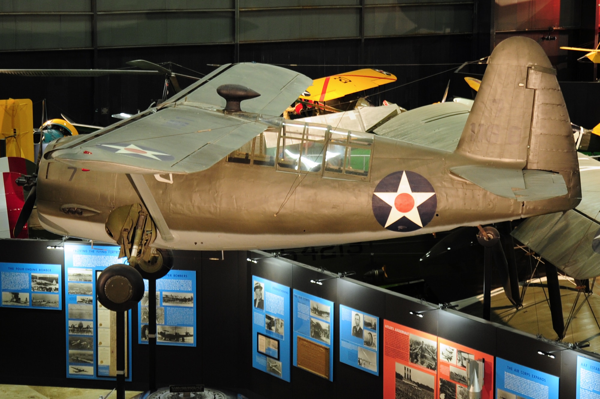 DAYTON, Ohio -- Curtiss O-52 in the Early Years Gallery at the National Museum of the United States Air Force. (U.S. Air Force photo)