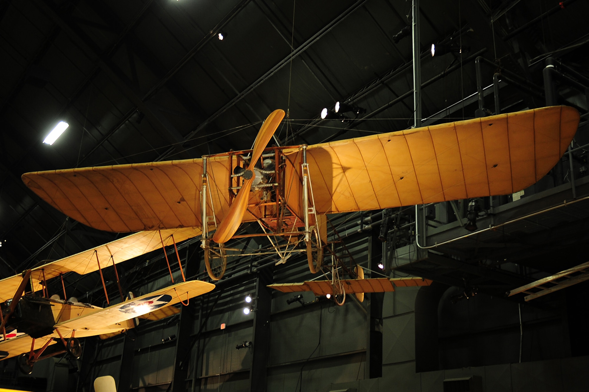 DAYTON, Ohio -- Bleriot Monoplane in the Early Years Gallery at the National Museum of the United States Air Force. (U.S. Air Force photo) 