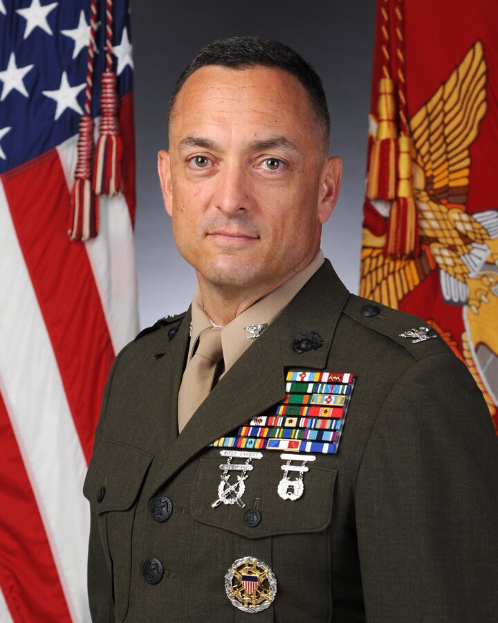 Colonel Joseph M. Murray assumed command of Marine Corps base Quantico on July 17, 2015.