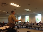 U.S. Marine Corps Lieutenant General Robert R. Ruark, Joint Staff Director for Logistics, provides the senior leader perspective during the 2015 Joint Logistics Faculty Development Workshop hosted recently by the Center for Joint & Strategic Logistics at Fort McNair, Washington DC.