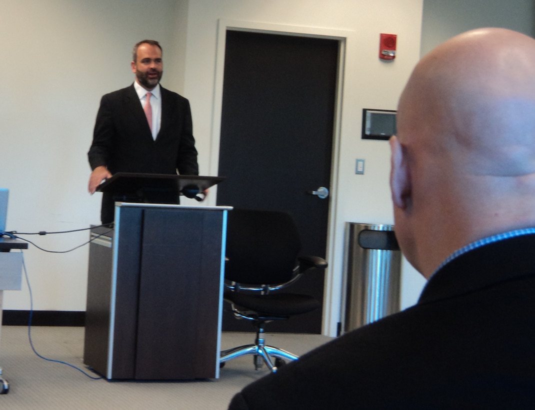 Mr. Tommy Ross, Deputy Assistant Secretary of Defense for Security Cooperation, describes the challenge of assessing partner nation logistics capacity during the 2015 Joint Logistics Faculty Development Workshop hosted recently by the Center for Joint & Strategic Logistics at Fort McNair, Washington DC.