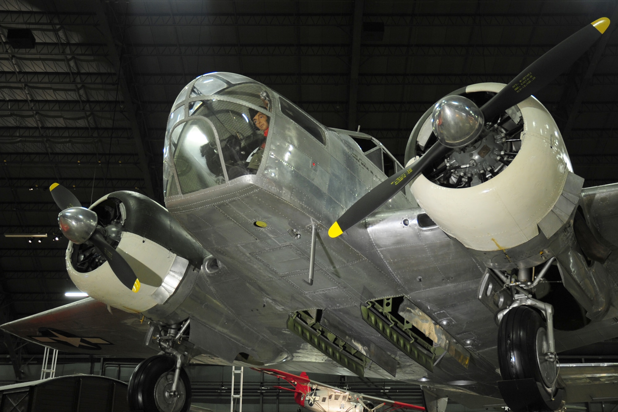 DAYTON, Ohio -- Beech AT-11 Kansan in the World War II Gallery at the National Museum of the United States Air Force. (U.S. Air Force photo) 

