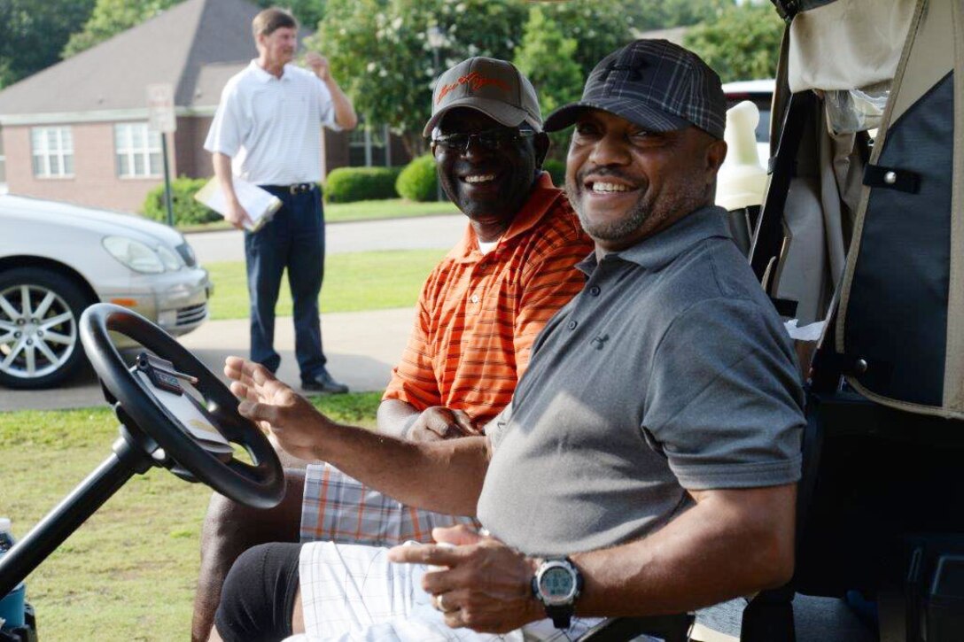 The Albany Area Chamber of Commerce team retains ownership of the coveted Salty Sandbagger trophy by defeating the Marine Corps Logistics Base Albany team with a score of 15-9, July 17. The bi-annual golf tournament took place at Stonebridge Golf and Country Club, Albany, Georgia, and pitted the local community against members of the base community to build relationships and strengthen partnerships.