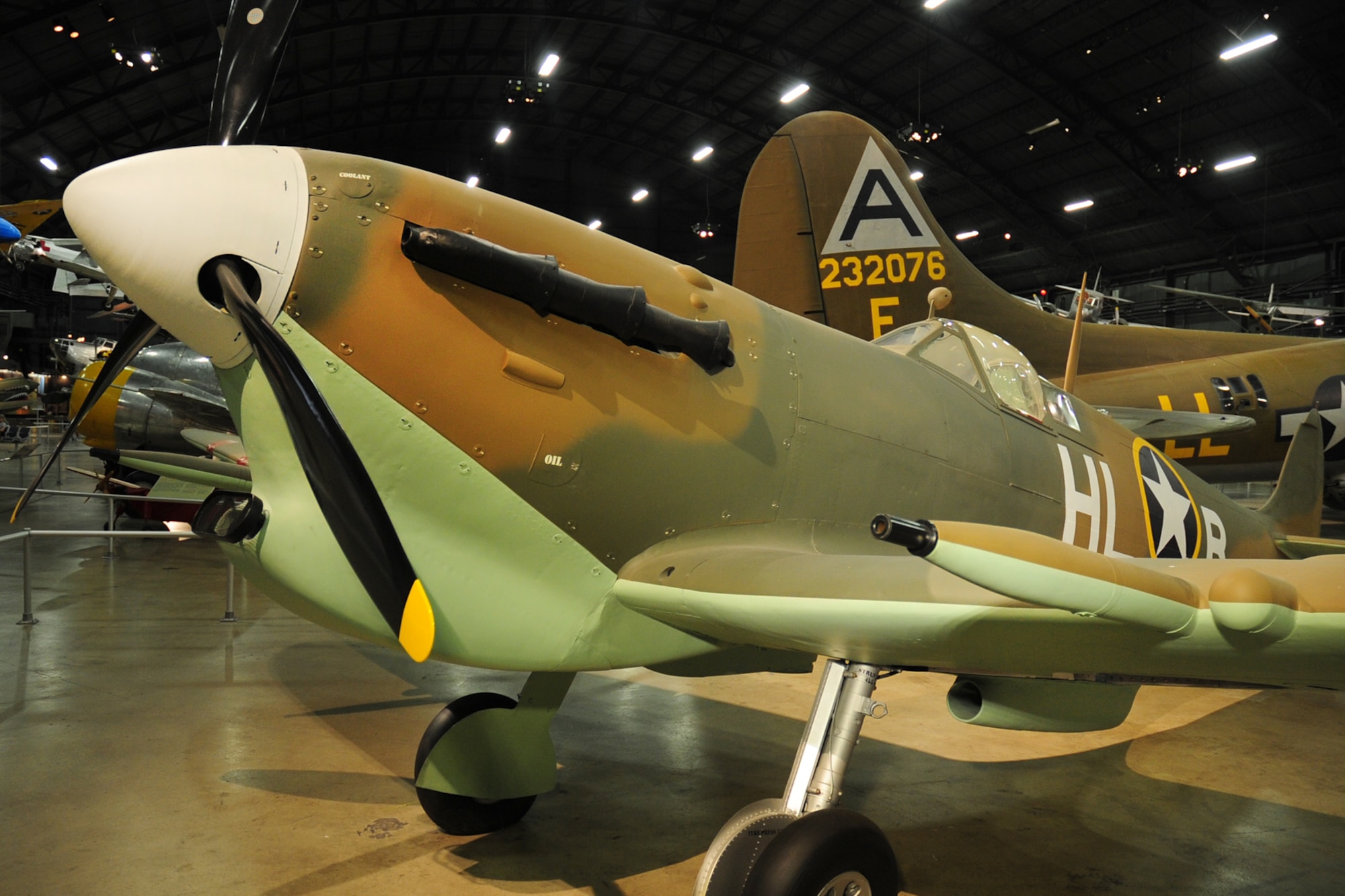 DAYTON, Ohio -- Supermarine Spitfire Mk.Vc in the World War II Gallery at the National Museum of the United States Air Force. (U.S. Air Force photo) 