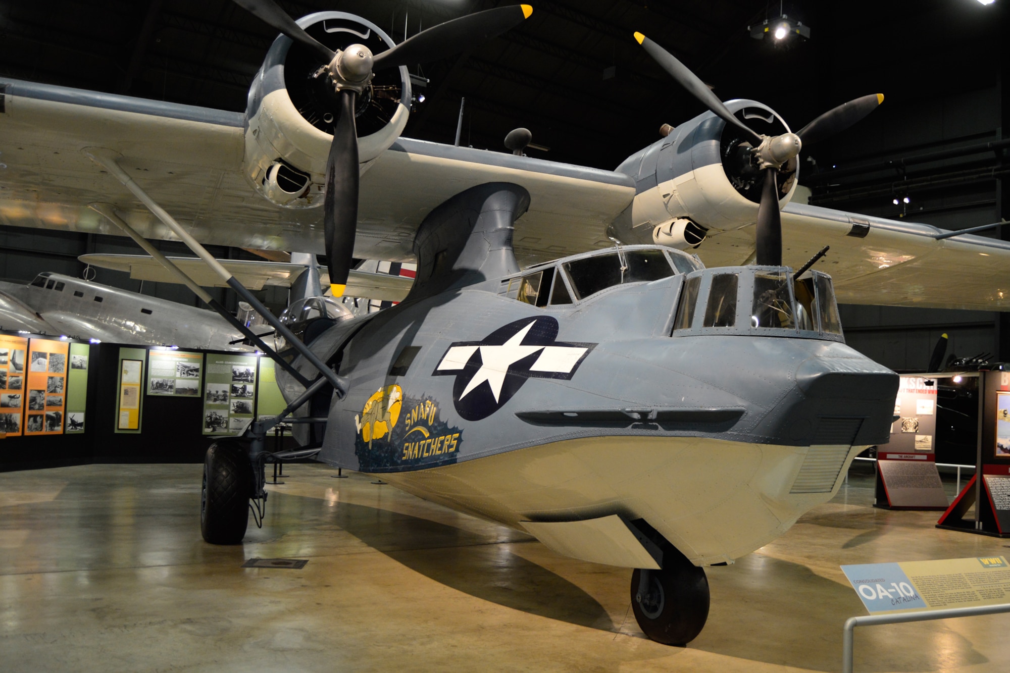 DAYTON, Ohio -- Consolidated OA-10 Catalina in the World War II Gallery at the National Museum of the United States Air Force. (U.S. Air Force photo)