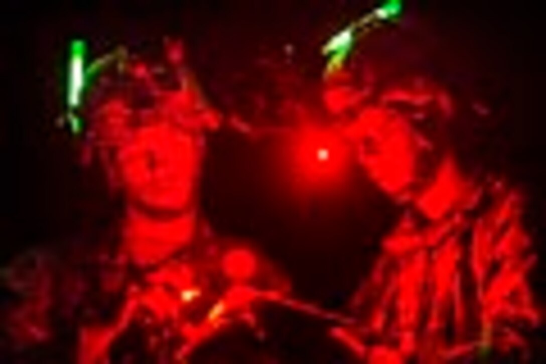 Army Combat Engineers Conduct Night Land Navigation