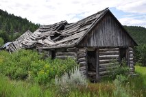 Abandoned old buildings are scattered around Elkhorn, a once booming mining town nestled in the Elkhorn Mountains is southwestern Montana. At one point during its prime, Elkhorn was producing nearly 11 tons of ore per day. The total value its mines produced is estimated at nearly $14 million in gold, silver and iron from 1880 to about 1971. (U.S. Air Force photo/Tech. Sgt. Chad Thompson)