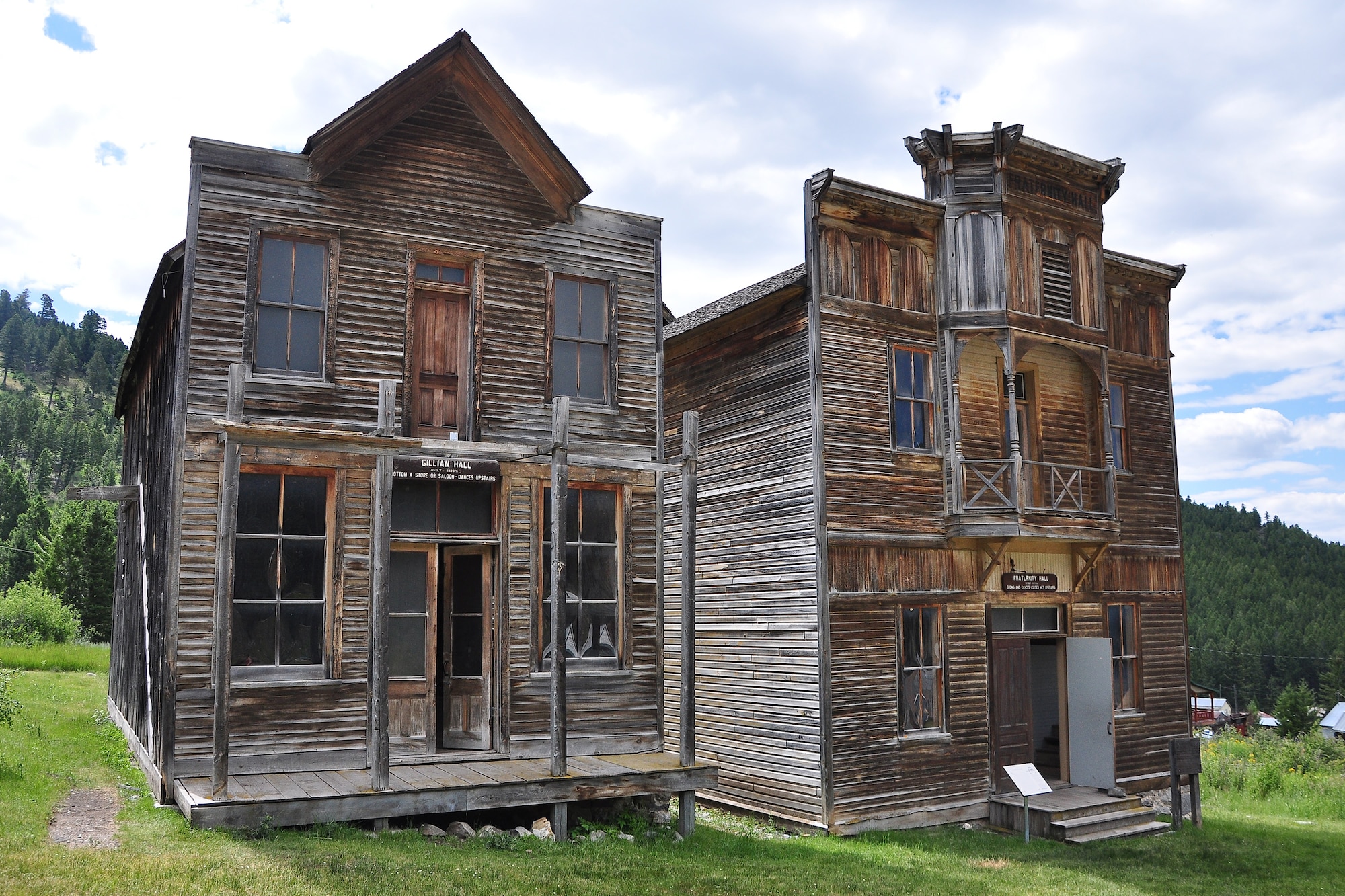 Today, Elkhorn still houses several historic landmarks— Gillian Hall and Fraternity Hall, which were built in 1880. Now a state park among privately owned homes, visitors can get lost in the history of Elkhorn and wander the streets exploring the old buildings and trying to imagine what it was like in the late 19th century. (U.S. Air Force photo/Tech. Sgt. Chad Thompson)