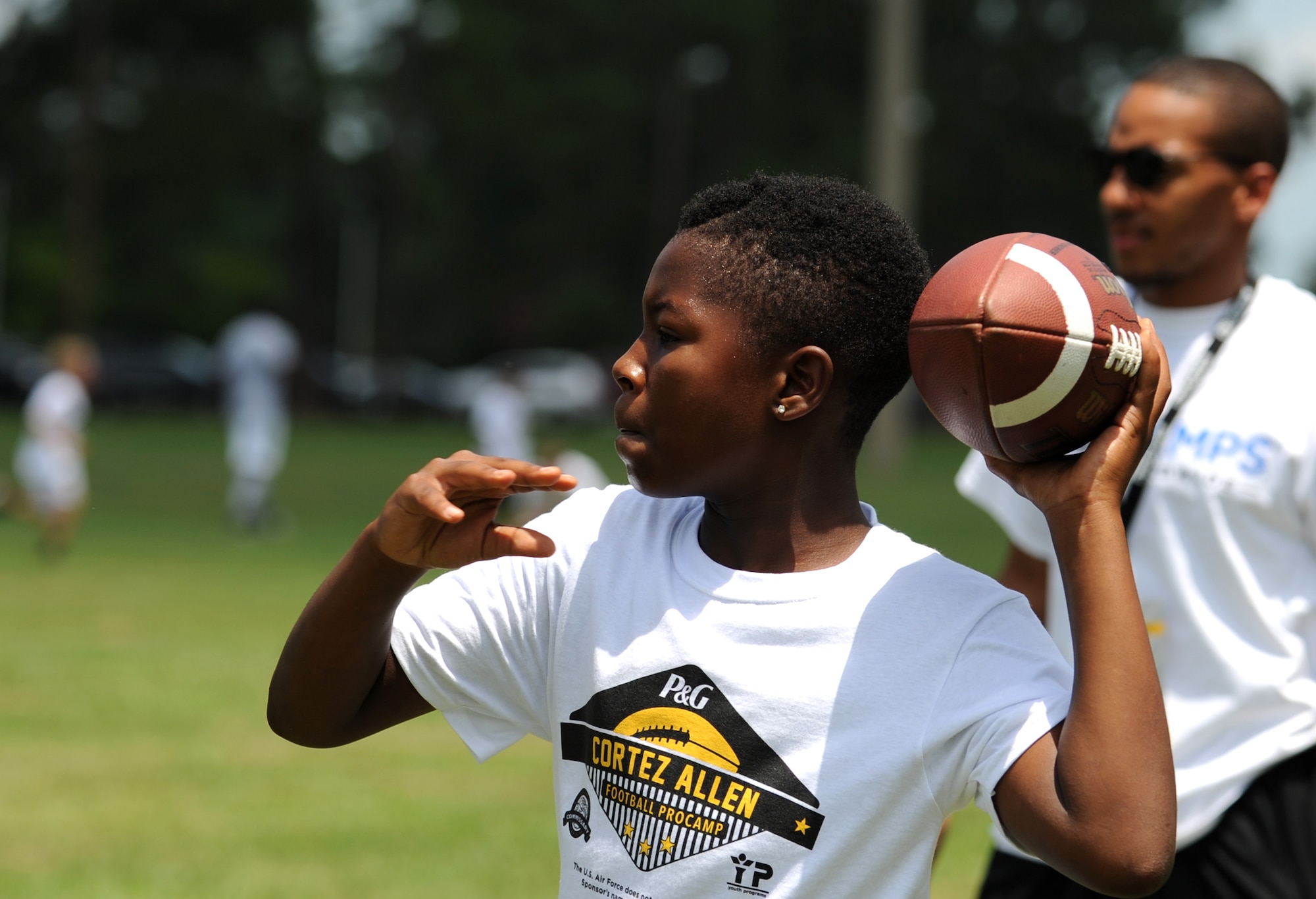 Young athletes learn teamwork leadership at ProCamp Seymour Johnson Air Force Base Article Display