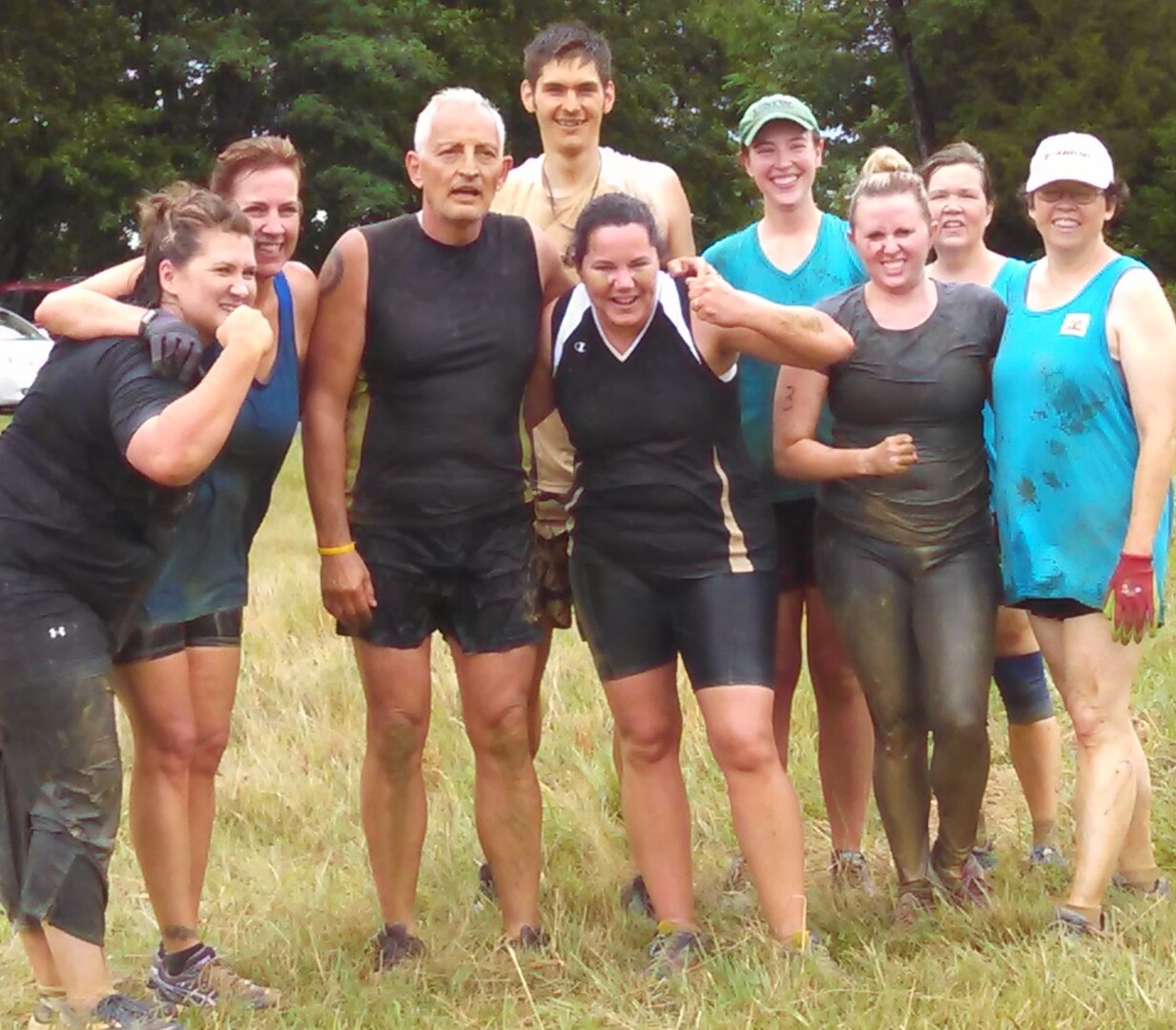 Naval Surface Warfare Center Dahlgren Division (NSWCDD) Systems Safety Engineering Division personnel - known as the "Mud Crazy G70 Team" - ran a challenging four mile-long obstacle course, raising funds for local children, families and residents June 27.