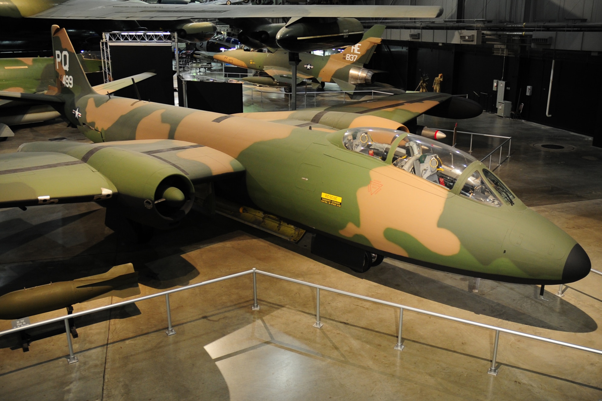 DAYTON, Ohio - Martin B-57 in the Southeast Asia War Gallery at the National Museum of the United States Air Force. (U.S. Air Force photo) 
