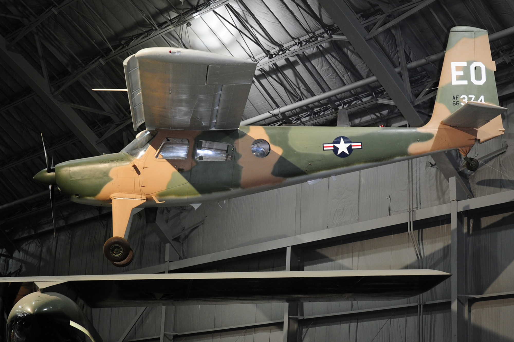 DAYTON, Ohio -- Helio U-10D Super Courier in the World War II Gallery at the National Museum of the United States Air Force. (U.S. Air Force photo) 