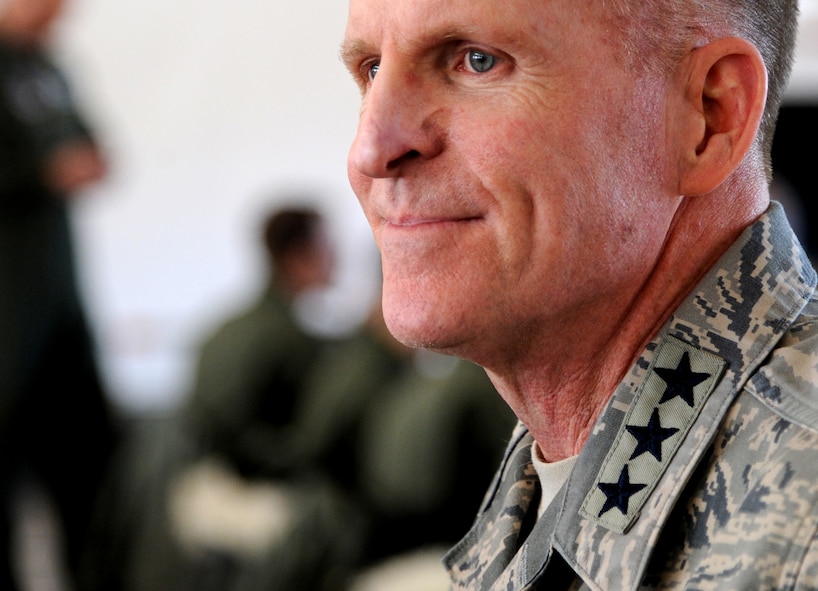 Lt. Gen. Stephen Wilson will transfer command of Air Force Global Strike Command to Gen. Robin Rand during a ceremony at Barksdale Air Force Base, Louisiana, July 28, before moving on to his next assignment as the deputy commander of U.S. Strategic Command at Offutt AFB, Nebraska. Reflecting on his time as the AFGSC commander, Wilson said Airmen are the command’s most valuable and important resource. “Our people are what make everything else work, and we couldn’t hope to be successful in our mission without them,” Wilson said. “That’s why we’re continuing to put so much effort into making sure our people are as well trained and equipped as possible.” (U.S. Air Force photo/Senior Airman Andrew Crawford)