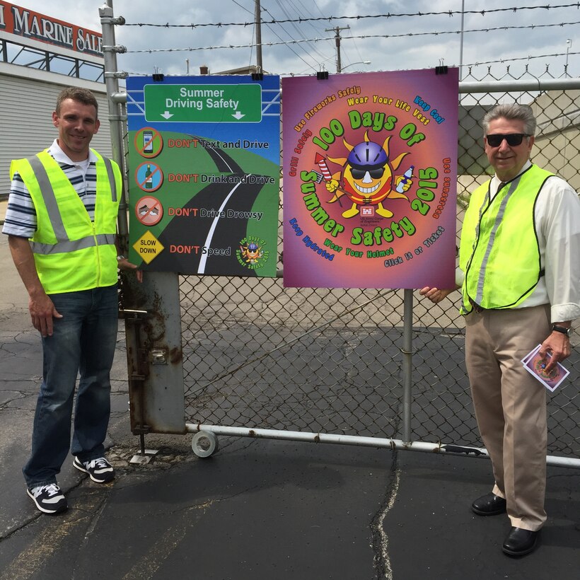 In an effort to keep Buffalo District employees and their families safe of the 4th of July weekend; senior leaders stopped exiting traffic and delivered a safe driving tips handout followed by a personal greeting wishing the occupant(s) safe travels for holiday weekend.

For the Buffalo District; there were no reported traffic mishaps over the 4th of July weekend.; We would like to think that lack of driving related incidents are at least partially due to the steps the Buffalo District leadership took.