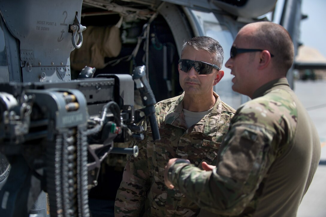 U.S. Air Force Brig. Gen. Dave Julazadeh, commander of 455th Air ...