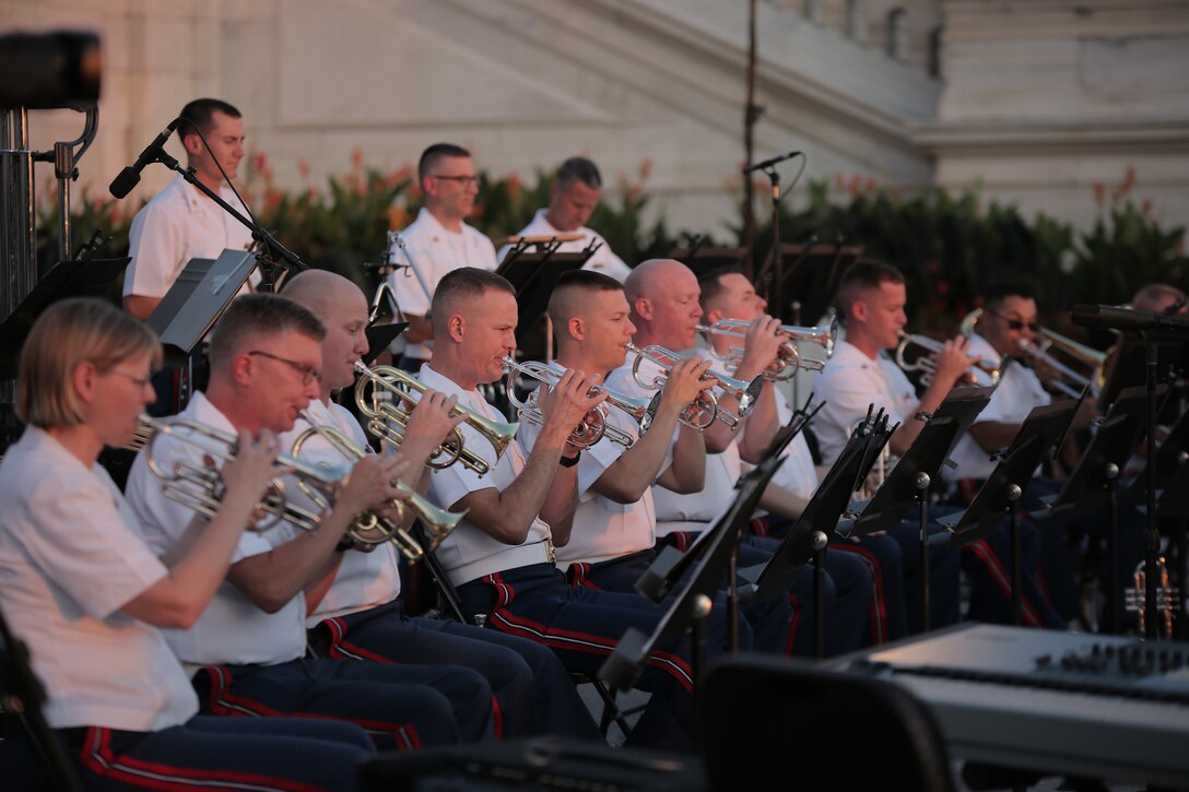 On July 22, 2015, the Marine Band performed a Summer Fare concert at the U.S. Capitol. (U.S. Marine Corps photo by Master Sgt. Kristin duBois/released)