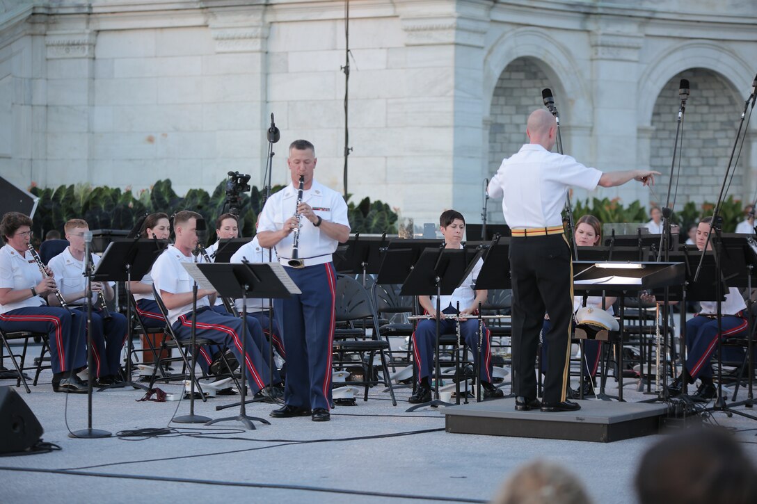 On July 22, 2015, the Marine Band performed a Summer Fare concert at the U.S. Capitol. (U.S. Marine Corps photo by Master Sgt. Kristin duBois/released)