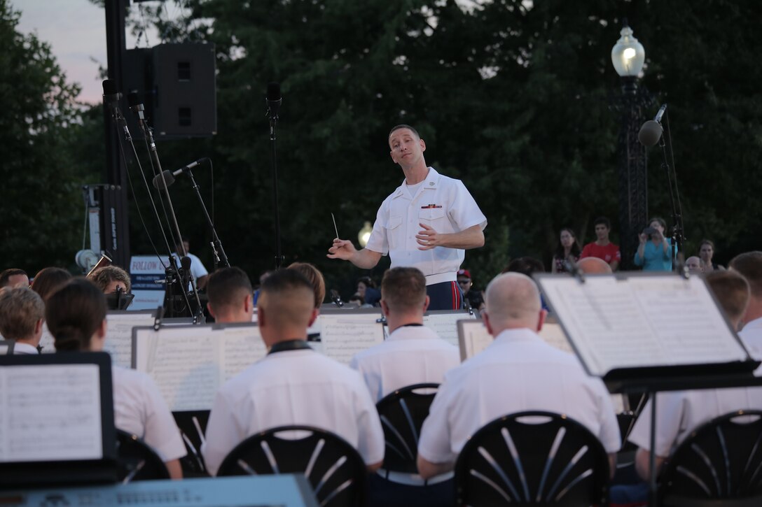 On July 22, 2015, the Marine Band performed a Summer Fare concert at the U.S. Capitol. (U.S. Marine Corps photo by Master Sgt. Kristin duBois/released)