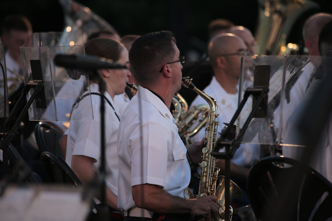 On July 22, 2015, the Marine Band performed a Summer Fare concert at the U.S. Capitol. (U.S. Marine Corps photo by Master Sgt. Kristin duBois/released)