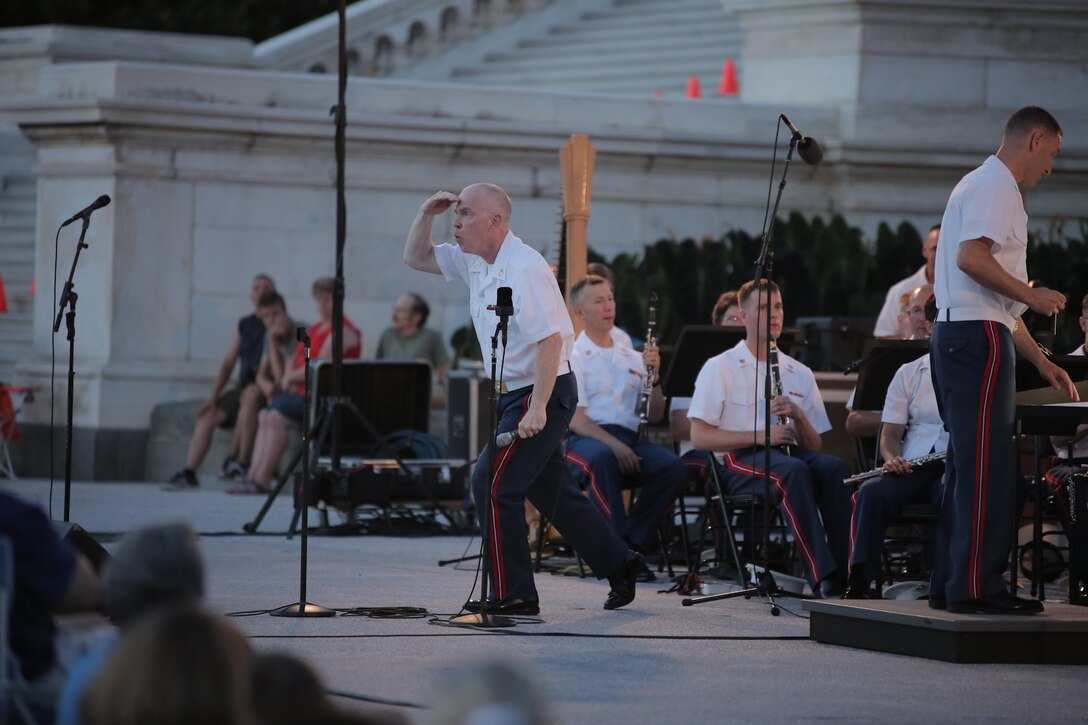 On July 22, 2015, the Marine Band performed a Summer Fare concert at the U.S. Capitol. (U.S. Marine Corps photo by Master Sgt. Kristin duBois/released)