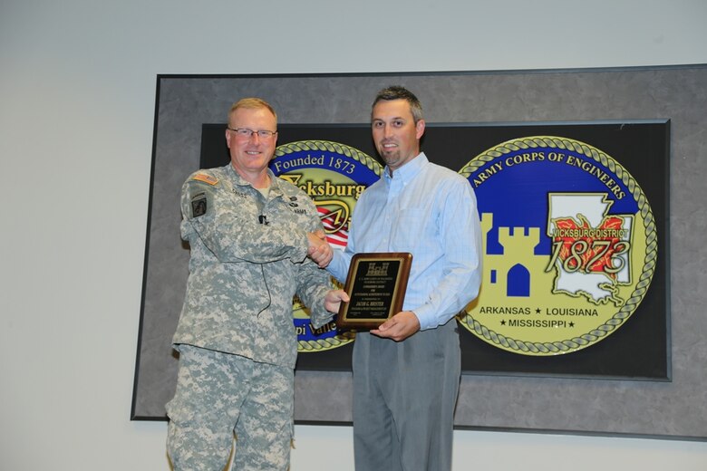 Jacob Brister of the Programs and Project Management Division received the Commander’s Award for Outstanding Achievement in Equal Employment Opportunity. Brister provided opportunities for minorities to pursue new career paths and continues to support the program through mentoring and coaching.