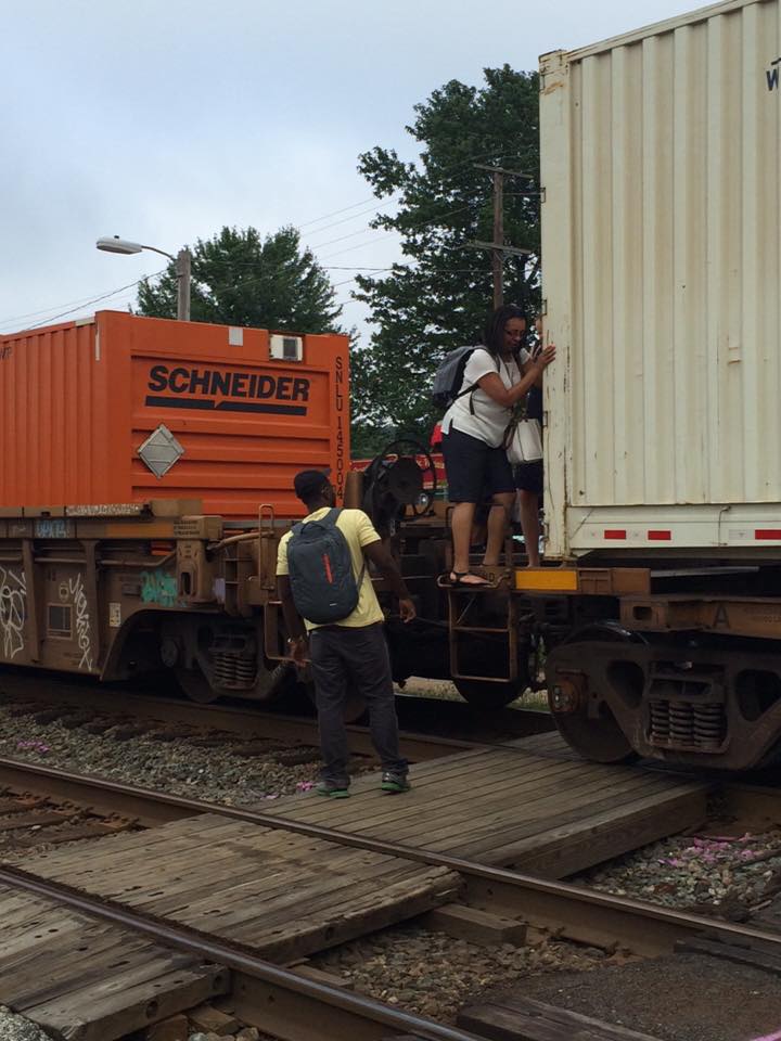 Recently, pedestrians at the Quantico Town railroad crossing were climbing over rail cars, when trains were stopped at the Quantico station. The Safety Division at Quantico reminds all pedestrians and drivers that it is important to remember that the only safe place to cross a track is at a designated public crossing with a cross buck, flashing red lights or a gate. Crossing at any other part of the track is considered trespassing, and you can be ticketed or fined for such an offense.