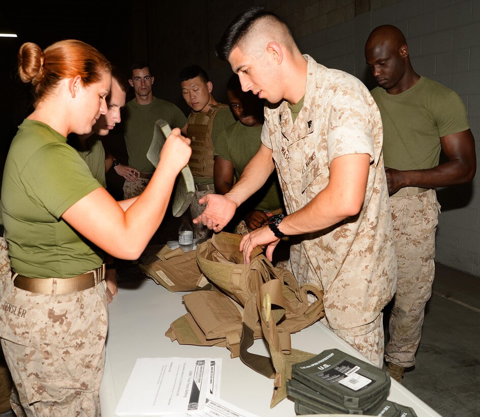 More than 20 reservists with Detachment 2, Supply Company, Combat Logistics Battalion-451, from Anacostia, Washington, D.C.; and 4th Civil Affairs Group from Miami, Florida, hone their supply warehouse skills during training aboard Marine Corps Logistics Base Albany, July 22.