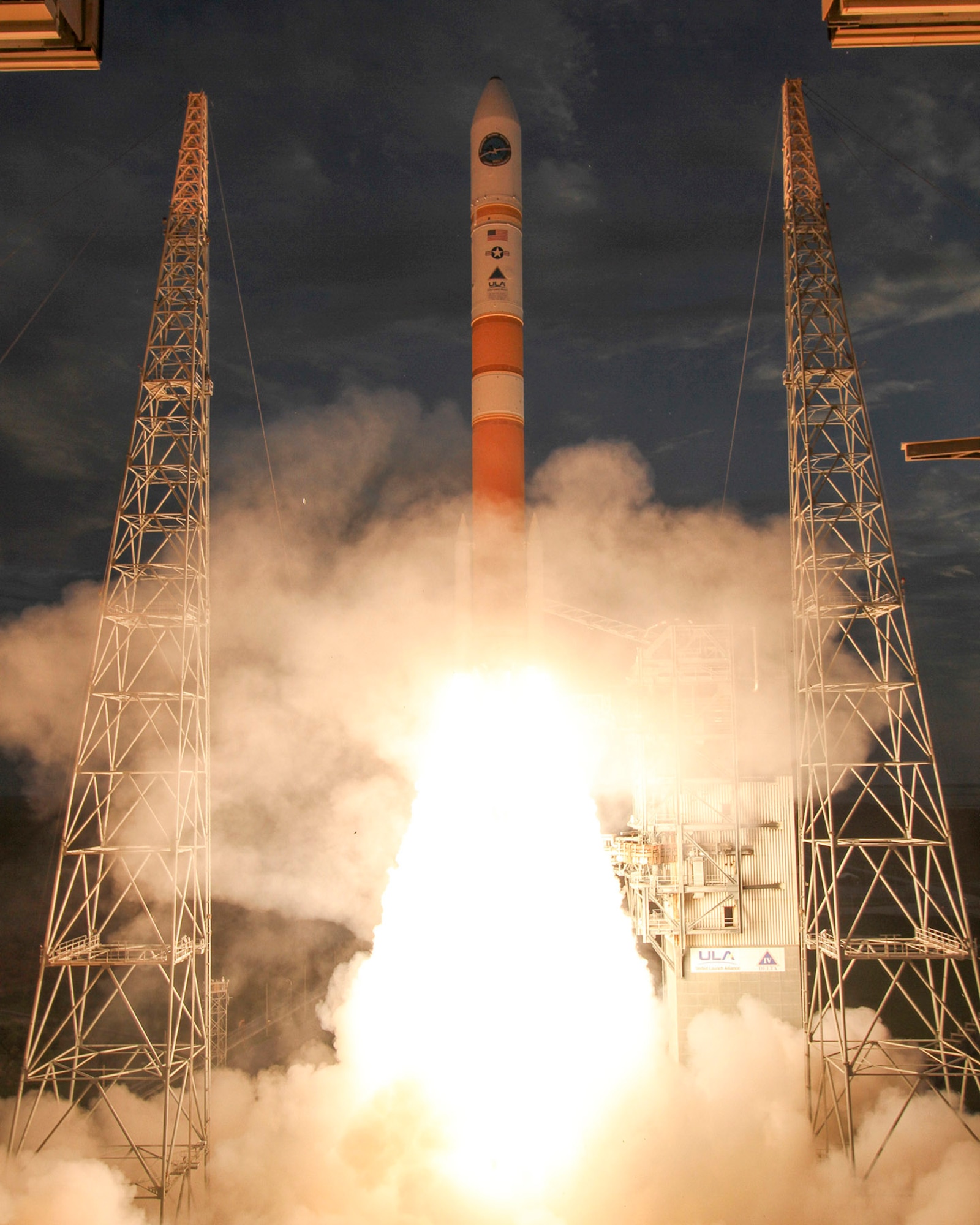 A Delta IV rocket carrying WGS-7 aboard lifts off from Cape Canaveral AFS, July 23. (Photo courtesy of ULA) 