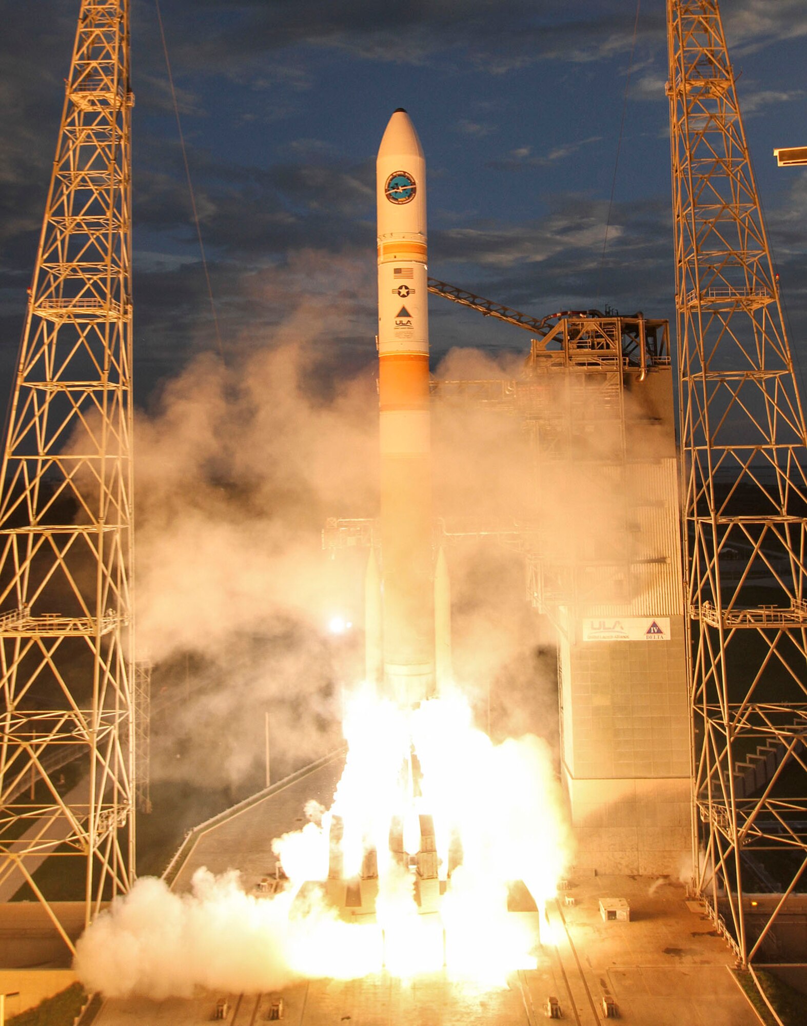 A Delta IV rocket carrying WGS-7 aboard lifts off from Cape Canaveral AFS, July 23. (Photo courtesy of ULA) 