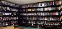 The Malmstrom Air Force Base Central Dorm Management Office movie and video game rental library free to Airmen. Airmen may choose to rent from a formidable collection of films and video games in a variety of viewing compatibility formats. (U.S. Air Force photo/Airman 1st Class Magen M. Reeves)
