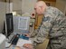 Tech. Sgt. Matthew Fischer, 22nd Medical Support Squadron diagnostic imaging technologist, reviews an X-ray image at McConnell Air Force Base, Kan., July 20, 2015. A diagnostic imaging technologist reviews and approves every image to ensure image quality before sending it to the radiologist. (U.S. Air Force photo by Senior Airman Colby Hardin)