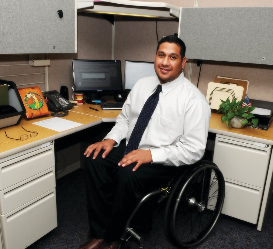 Joe Diaz, the Air Force Civilian Service plan coordinator at Joint Base San Antonio – Randolph, Texas, was able to rely on the Americans with Disabilities Act as a solution to transforming his worries and concerns about working in a dead-end job into having the opportunity to get hired into a good job that would lead to a rewarding career path for himself and a secure future for his family. (Courtesy photo)