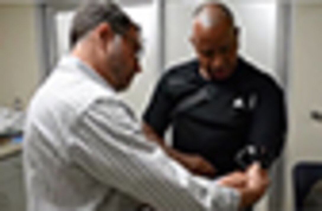 Doctor, Patient at Walter Reed National Military Medical Center