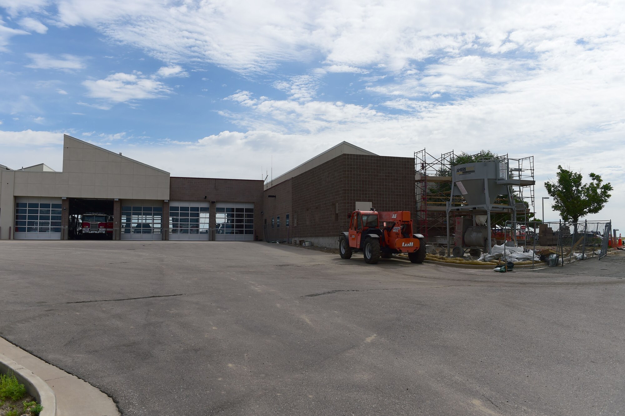 Renovations to the firehouse continue July 24, 2015, on Buckley Air Force Base, Colo. The new improvements will include five new dormitories for Buckley firefighters. (U.S. Air Force photo by Airman 1st Class Luke W. Nowakowski/Released)  