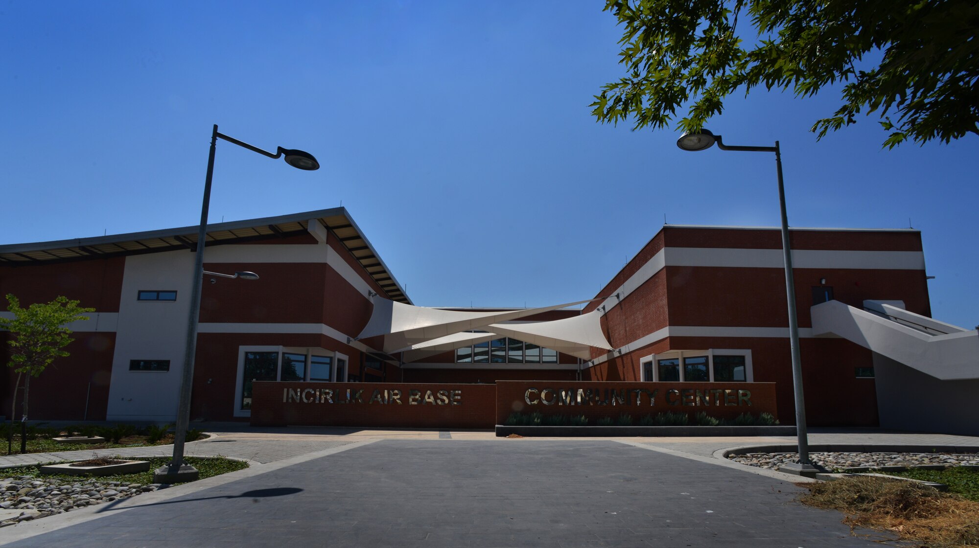 Due to the partnership and hard work of the 10th Tanker Base Command and 39th Air Base Wing, the new state-of-the-art Base Community Center is scheduled to open in the near future. The new center will have the same services and amenities the old center, along with a new 350-seat capacity theater with a digital movie theater system, the base education office with two colleges and the base library. (U.S. Air Force photo by Senior Airman Michael Battles/Released)

