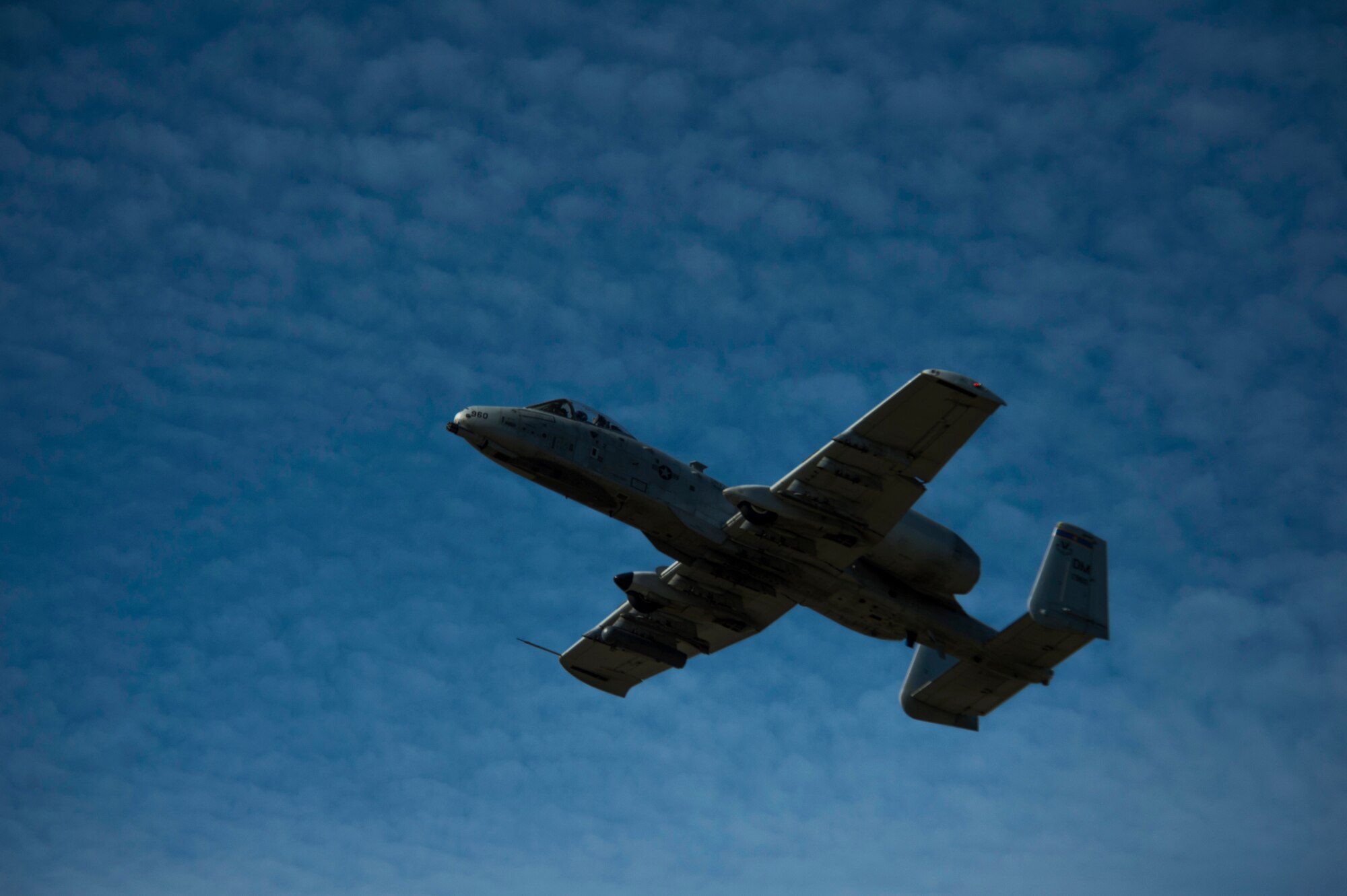 An A-10C Thunderbolt II aircraft from the 354th Expeditionary Fighter Squadron soars through the sky during austere landing training at Nowe Miasto, Poland, July 21, 2015. The 354th EFS’s deployment represents part of U.S. Air Forces in Europe – Air Forces Africa’s first European Theater Package. The aircraft deployed to Poland in support of Operation Atlantic Resolve to bolster air power capabilities while underscoring the U.S. commitment to European security and stability.  (U.S. Air Force photo by Airman 1st Class Luke Kitterman/Released)