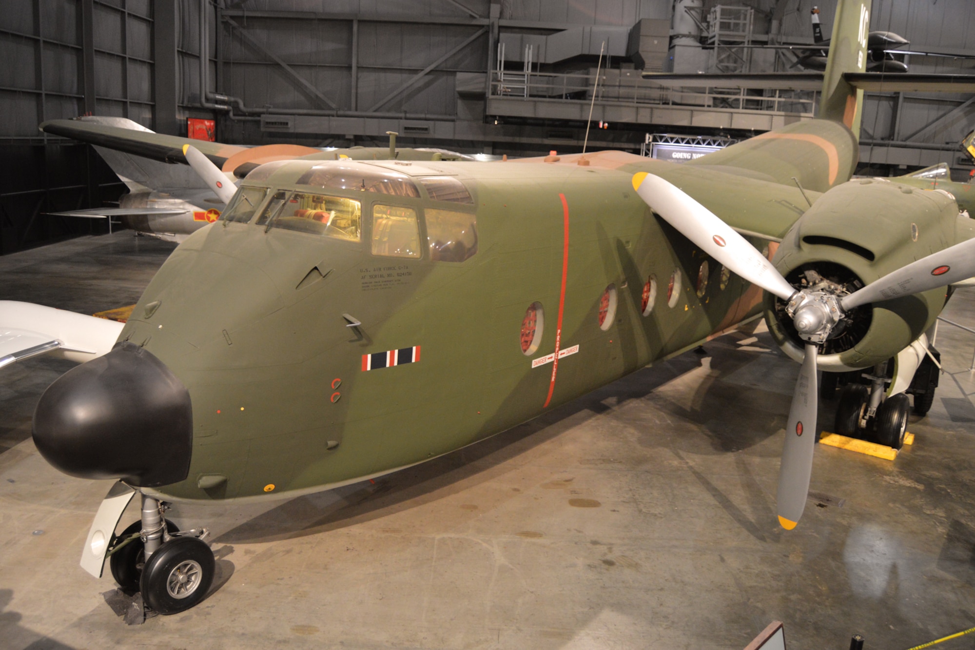 DAYTON, Ohio -- De Havilland C-7A Caribou in the Southeast Asia War Gallery at the National Museum of the United States Air Force. (U.S. Air Force photo)