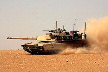 Marines in M1A1 tanks will soon have Blue Force Tracker 2, the latest command-and-control upgrade, at their disposal, giving them greater battlefield awareness plus interoperability with the other military services. (U.S. Marine Corps photo by Sgt. Jason W. Fudge)