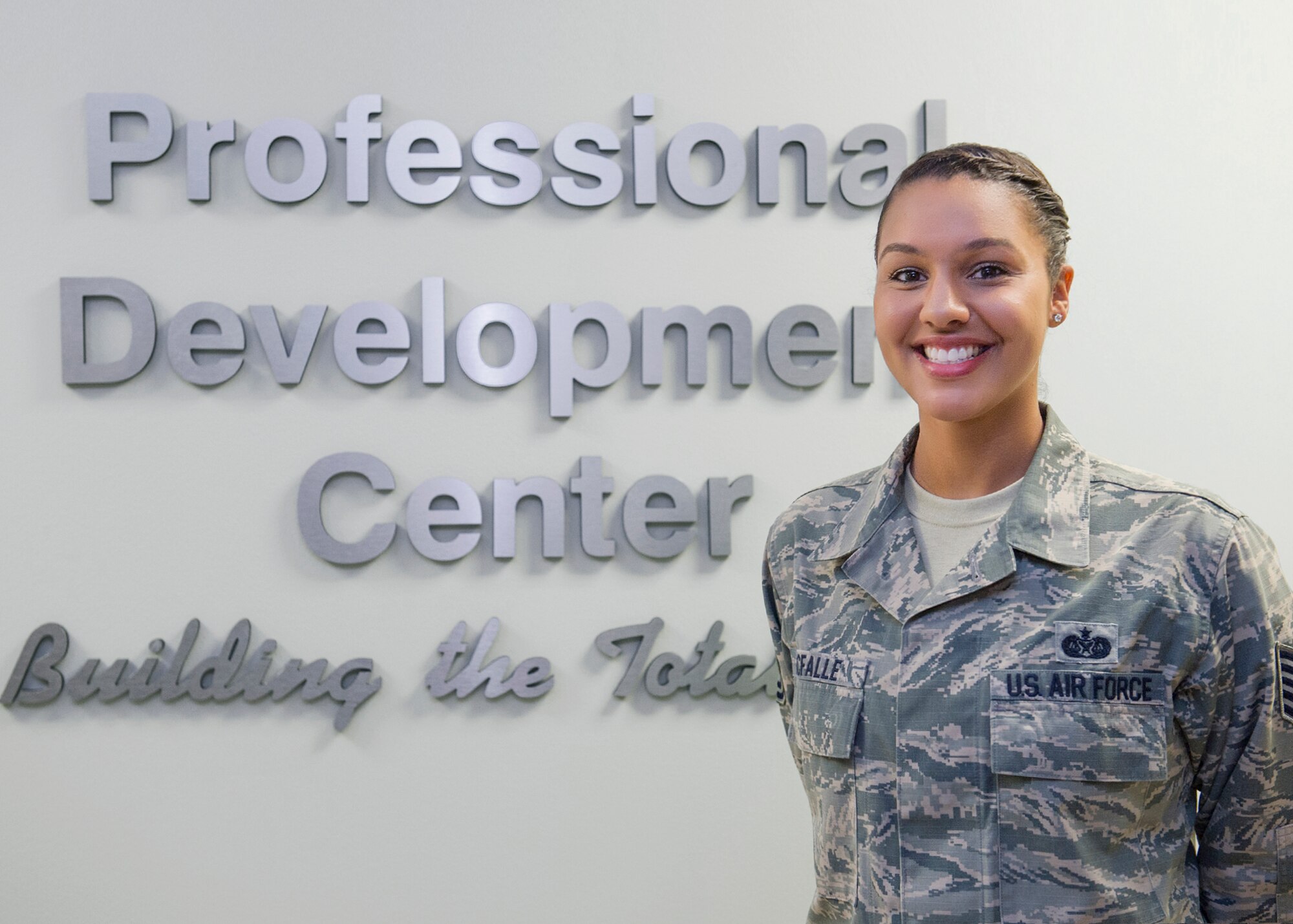 Tech. Sgt. Tamara Acfalle, 45th Force Support Squadron Airman Leadership School Instructor, was named one of 12 Outstanding Airmen of the Year for 2015, for Air Force Space Command. An Air Force selection board at the Air Force Personnel Center considered 35 nominees who represented major commands, direct reporting units, field operating agencies and Headquarters Air Force. The board selected 12 Airmen based on superior leadership, job performance and personal achievements. (U.S. Air Force photo/Matthew Jurgens) (Released)