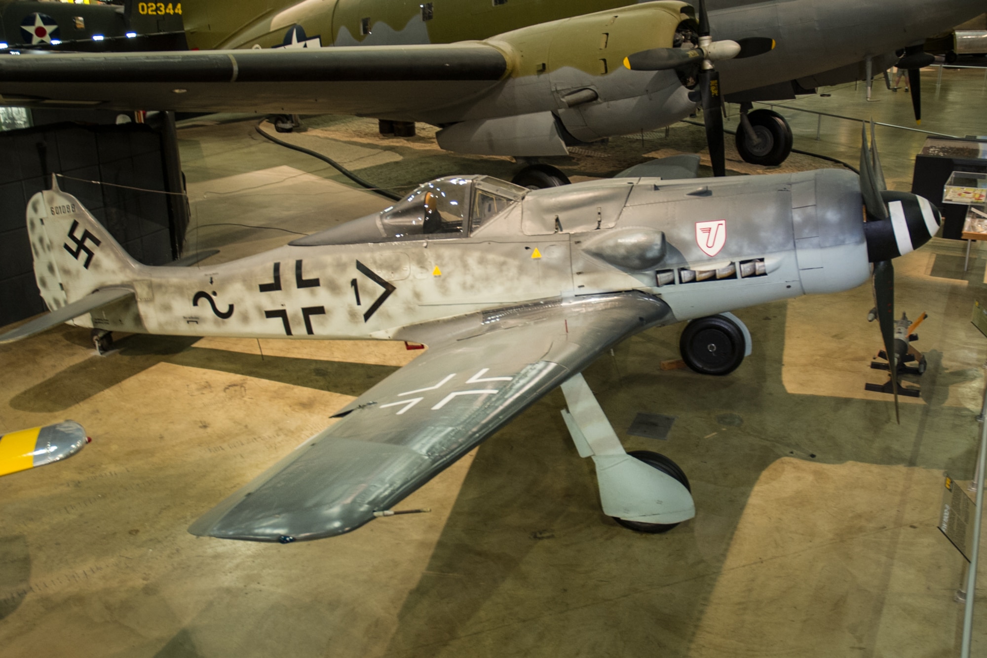 DAYTON, Ohio -- Focke-Wulf Fw 190D-9 in the World War II Gallery at the National Museum of the United States Air Force. (U.S. Air Force photo)